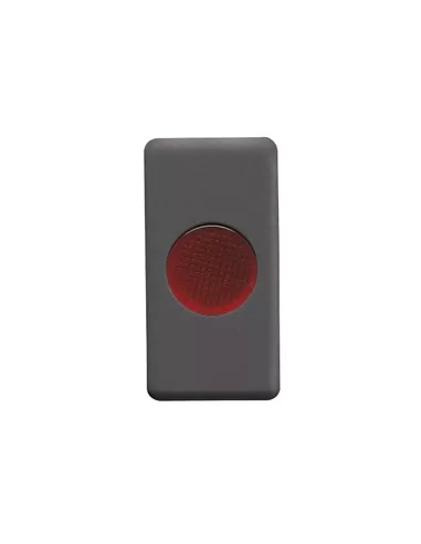 Gewiss flat indicator light with red diffuser gw21603 system black